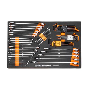 GEARWRENCH 59 Pc 6 Pt Combination Wrench and Hex Key SetGWMSCWS6SAEMM