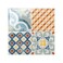 Smart Tiles Peel and Stick backsplash, Square BlueOrange, 9"x9