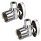 PXZBLG 2 Pack Angle Stop Valve, 1/2" FIP Angle Input, 3/8" OD Compression Output