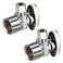 PXZBLG 2 Pack Angle Stop Valve, 1/2" FIP Angle Input, 3/8" OD Compression Output