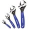 WORKPRO 4 PCS Adjustable Wrench Set, 6", 8", 10"12" Wide Jaw Wrenches