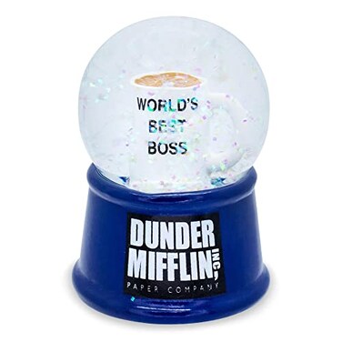 Silver Buffalo The Office World's Best Boss Light Up Snow Globe, 55 mm
