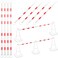 Kanayu 8 Pcs Retractable Cone Bar 4-6.9 ft Reflective