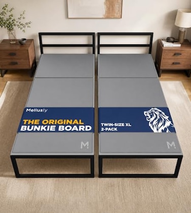 Meliusly Original Bunkie Board Twin XL 2-Pack (38x79- Under Bed Support