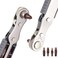 OSDUE 5 Pcs Mini Ratchet Wrench Set, 1/4 Inch Drive, High Torque Offset Reversible Screwdriver, with Phillips, Slotted, Hex, Torx for Tight Spaces