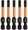 Railer 5pc 5/32 Hex Bit Set 2 Inch S2 Steel Impact Allen Wrench Screwdriver Bits