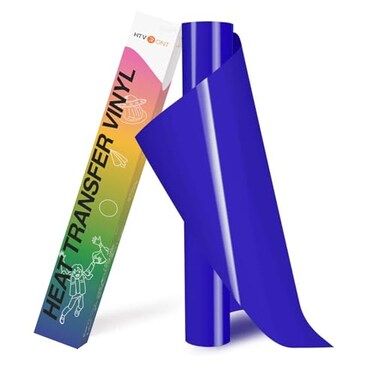 HTVRONT HTV Vinyl Rolls Heat Transfer Vinyl - 12" x 8ft Royal Blue HTV