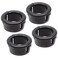 Cionyce Nylon Snap Bushing 3/4" Black Wire Bushing Grommet Protectors