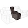 Easy-Going 2-Piece Recliner Console Cover Chocolate