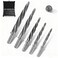 Lichamp 5-Piece M2 HSS Reamer Drill Bit Set, 3/8" 1/2" 9/16" 5/8" 3/4