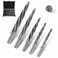 Lichamp 5-Piece M2 HSS Reamer Drill Bit Set, 3/8" 1/2" 9/16" 5/8" 3/4