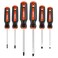 ValueMax 6-Piece Magnetic Screwdriver Set, 3 Phillips and 3 Flat Tip Screwdrivers, Non-slip Handle Screw Driver Set Kit