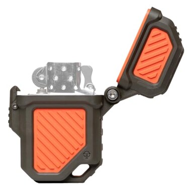 Thyrm PyroVault 2.0 Lighter Armor Compatible with Zippo Insert, OrangeGrn