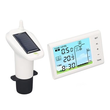 Walfront Ultrasonic Level Sensor Water Tank Liquid Depth Sensor Digital Display Transmitter Receiver