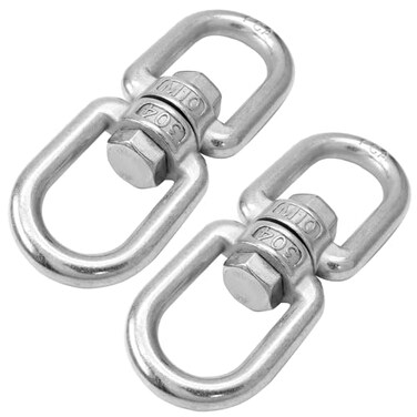 Bonsicoky M10 Double Ended Swivel Hook, 2 Pcs