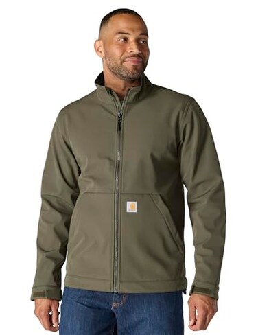 Carhartt Men's Galesburg Softshell Jacket, Moss, Medium