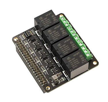 XICOOLEE 4-CH Relay for Raspberry Pi Zero Zero W Zero WH 2B 3B 3B4B Power Relay Expansion Board Module Four Channel