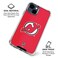 Skinit Clear Phone Case Compatible with iPhone 15 - Officially Licensed NHL New Jersey Devils Solid Background Design