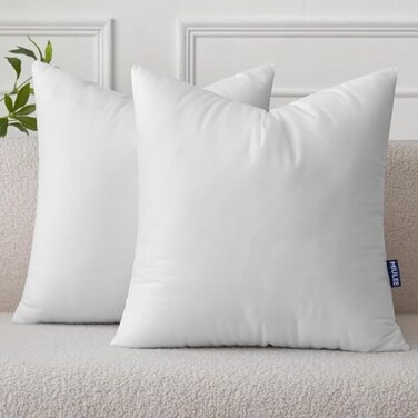 MIULEE Pillow Insert 18x18 Inch Set of 2, Decorative Throw Pillow Inserts