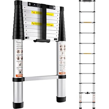 VEVOR Telescoping Ladder 10.5 FT Aluminum Extension Step Multi-Purpose