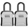 Puroma Key Lock Box for House Keys Combination Lockbox with Code, 2 Gray