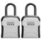 Puroma Key Lock Box for House Keys Combination Lockbox with Code, 2 Gray