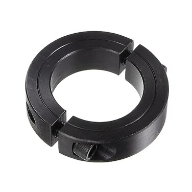 HARFINGTON Shaft Collar for 1-3/4" Rod 2-3/4" OD 11/16" Width Black Oxide Plating Double Split Axle Clamp-On Collar with Set Screw