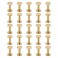 PATIKIL 25 Sets Chicago Screws M4x14mm Slotted Binding Post