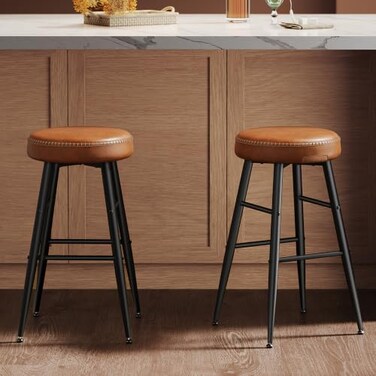 VASAGLE Bar Stools Set of 2, Kitchen Counter Stools, 30-Inch Tall