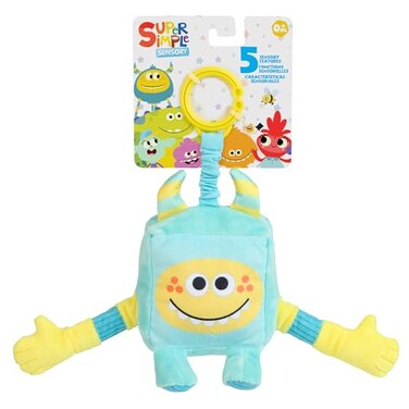 WowWee Super Simple Sensory Plush Monsters Rizzo (Bluewith 5Sensory Features (Ages 0