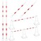 Kanayu 4 Pcs Retractable Cone Bar 4-6.9 ft Reflective