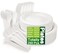 Unves 250 Pcs Compostable Paper Plates Set with Extra Long Utensils, White