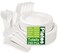 Unves 250 Pcs Compostable Paper Plates Set with Extra Long Utensils, White