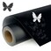 HYPERTAI Matte Black Permanent Vinyl Roll, 12" x 11 FT