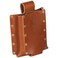 Klein Tools 5818P3 3-Pocket Leather Tool Holder, Compact Riveted Pouch for Pliers, Cutters, Measuring Tools, Tunnel Loop, Fits 3-Inch Belts