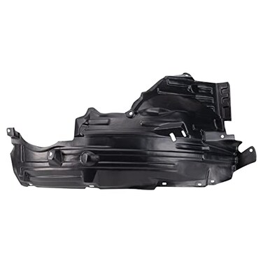 TRQ Front Left Rearward Inner Fender Liner Black Drivers Side