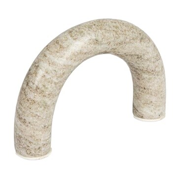 Creative Co-Op Marble Arch Tabletop Shelf Decor, Beige