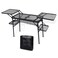 Nice C Camping Metal Table, Compact Outdoor Folding Tailgate Grill Table