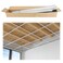 Muzata 64 Sq Ft Drop Ceiling Grid System White Complete Set TS04