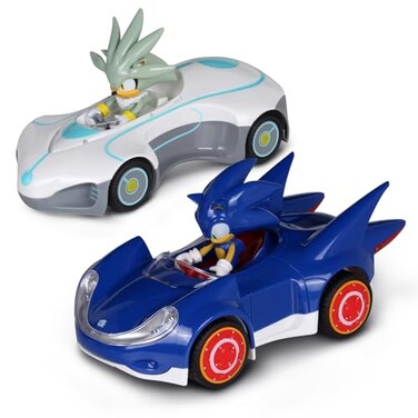NKOK Sonic the Hedgehog SilverSonic Pull-Back Racers - 2-Pack