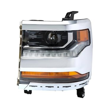 labwork 1PC Headlight Assembly Chrome Housing Replacement for Silverado 1500 2016-2018 HID with DRL Driver Side LH 84388723 GM2502445