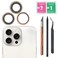 CaoXiong 15 Pro Max Back Rear Camera Lens Glass Replacement for iPhone 15 Pro Max Camera Glass Replacement with pre-Installed Adhesive and Reparing Toolkits