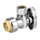 PXZBLG Angle Stop Valve, 1/2" PTC Input, 3/8" OD Compression Output