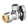 PXZBLG Angle Stop Valve, 1/2" PTC Input, 3/8" OD Compression Output
