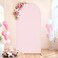 SoarDream Pink Arch Backdrop Cover Spandex Fitted 5FT Pink Wedding Arch Covers