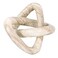 Creative Co-Op Modern Decorative Marble Link Knot, Beige