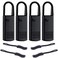 YZSFIRM Metal Zipper Pull Replacement for Luggage: 8Pcs Black Zipper Tab