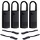 YZSFIRM Metal Zipper Pull Replacement for Luggage: 8Pcs Black Zipper Tab