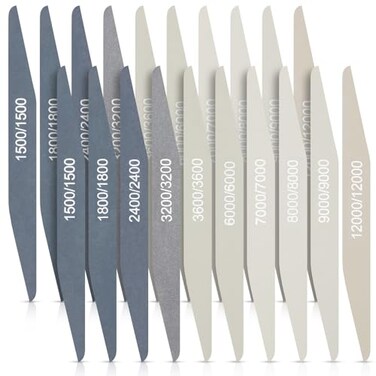 Honoson 20 Pcs Sanding Sticks Model, High Grits Rating, Double Angle Shape
