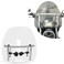 ECOTRIC 18"x16" Clear Universal Windshield Compatible with Harley Davidson